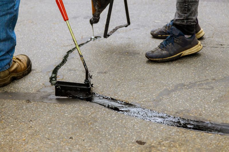 Hot Tar Driveway Sealing